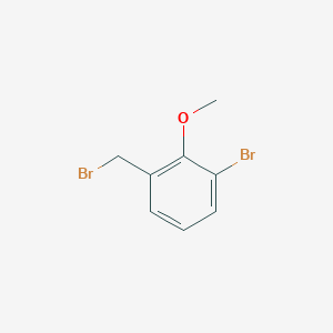 molecular formula C8H8Br2O B1527675 1-Bromo-3-(bromomethyl)-2-methoxybenzene CAS No. 1177558-47-2