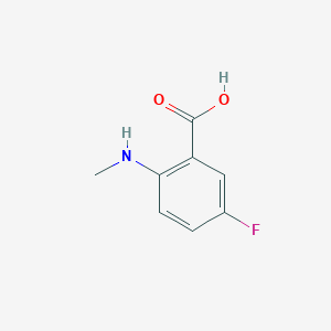 molecular formula C8H8FNO2 B1527676 5-Fluoro-2-(methylamino)benzoic acid CAS No. 1342468-64-7