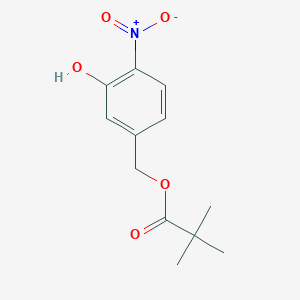 molecular formula C12H15NO5 B1527677 3-Hydroxy-4-nitrobenzyl pivalate CAS No. 929095-34-1