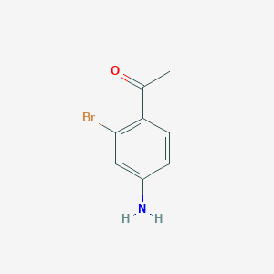 molecular formula C8H8BrNO B1527686 1-(4-Amino-2-bromophenyl)ethanone CAS No. 1261497-12-4