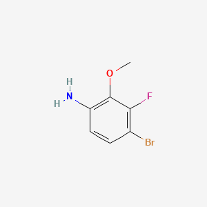 molecular formula C7H7BrFNO B1527687 4-Bromo-3-fluoro-2-methoxyaniline CAS No. 1137869-95-4