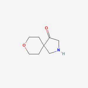 molecular formula C8H13NO2 B15276896 8-Oxa-2-azaspiro[4.5]decan-4-one 