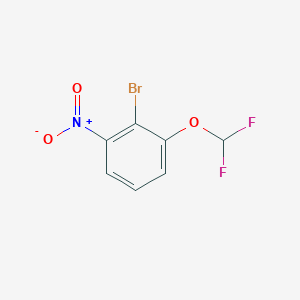 molecular formula C7H4BrF2NO3 B1527690 2-Bromo-1-(difluoromethoxy)-3-nitrobenzene CAS No. 1174315-54-8