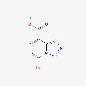 molecular formula C8H5BrN2O2 B15276924 5-Bromoimidazo[1,5-a]pyridine-8-carboxylic acid 