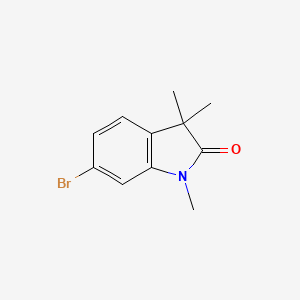 molecular formula C11H12BrNO B1527693 6-Bromo-1,3,3-trimethylindolin-2-one CAS No. 1190861-69-8