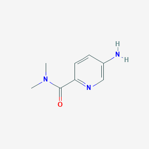 molecular formula C8H11N3O B1527697 5-氨基-N,N-二甲基吡啶-2-甲酰胺 CAS No. 1206641-29-3