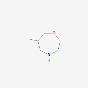 molecular formula C6H13NO B1527702 6-Methyl-1,4-oxazepane CAS No. 1246494-22-3