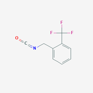 molecular formula C9H6F3NO B1527704 1-(Isocyanatomethyl)-2-(trifluoromethyl)benzene CAS No. 55204-86-9