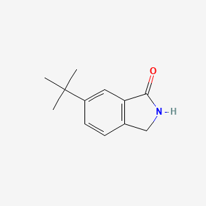 molecular formula C12H15NO B1527708 6-(tert-Butyl)isoindolin-1-one CAS No. 1361386-73-3