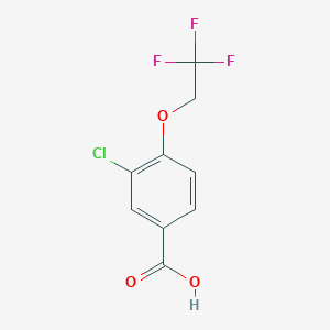 molecular formula C9H6ClF3O3 B1527710 3-Chloro-4-(2,2,2-trifluoroethoxy)benzoic acid CAS No. 1192829-76-7