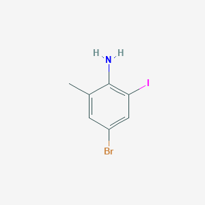 molecular formula C7H7BrIN B1527711 4-Bromo-2-iodo-6-methylaniline CAS No. 922170-67-0