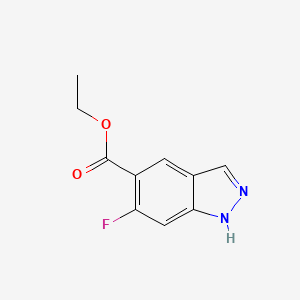 molecular formula C10H9FN2O2 B15277137 Ethyl 6-fluoro-1H-indazole-5-carboxylate 