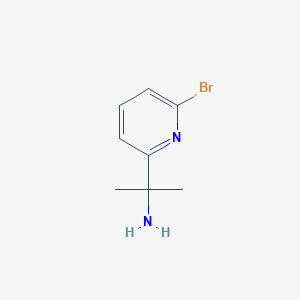 molecular formula C8H11BrN2 B1527719 2-(6-Bromopyridin-2-yl)propan-2-amine CAS No. 1192356-15-2