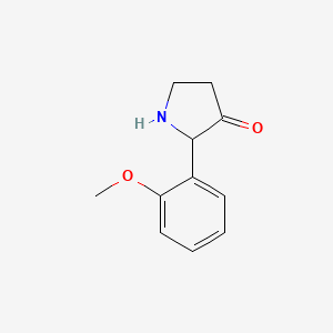 molecular formula C11H13NO2 B15277251 2-(2-Methoxyphenyl)pyrrolidin-3-one 