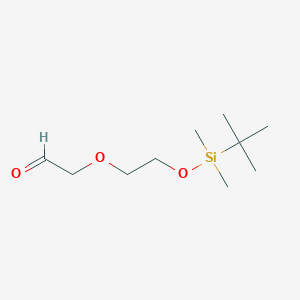 molecular formula C10H22O3Si B1527729 2-(2-((Tert-butyldimethylsilyl)oxy)ethoxy)acetaldehyde CAS No. 396131-91-2