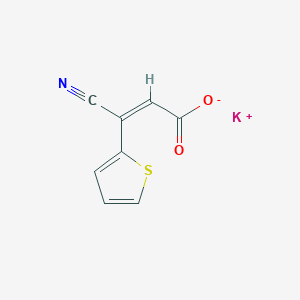 molecular formula C8H4KNO2S B152773 钾（Z）-3-氰基-3-(噻吩-2-基)丙烯酸盐 CAS No. 912368-67-3