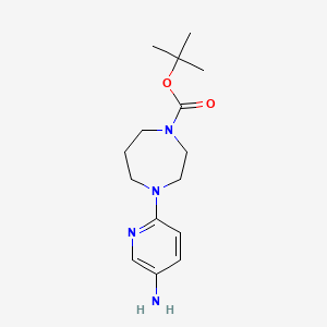 molecular formula C15H24N4O2 B1527730 1-Boc-4-(5-aminopyridin-2-YL)-1,4-diazepane CAS No. 344940-45-0