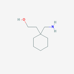 molecular formula C9H19NO B1527731 2-[1-(Aminomethyl)cyclohexyl]ethan-1-ol CAS No. 1384429-71-3