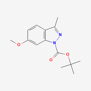 molecular formula C14H18N2O3 B1527732 Tert-butyl 6-methoxy-3-methyl-1H-indazole-1-carboxylate CAS No. 691900-70-6