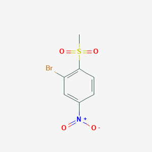 molecular formula C7H6BrNO4S B1527734 2-Bromo-1-(methylsulfonyl)-4-nitrobenzene CAS No. 180297-54-5
