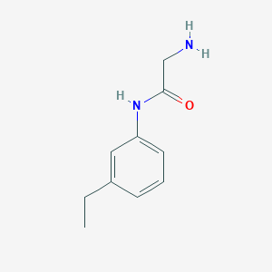 molecular formula C10H14N2O B15277354 2-amino-N-(3-ethylphenyl)acetamide 