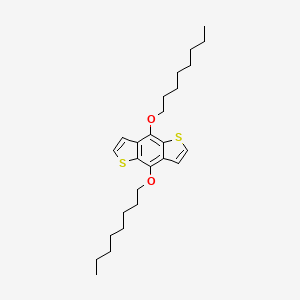 molecular formula C26H38O2S2 B1527736 4,8-dioctoxythieno[2,3-f][1]benzothiole CAS No. 1098102-94-3