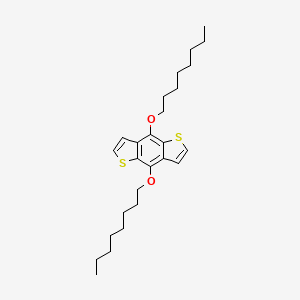 molecular formula C26H38O2S2 B1527736 4,8-Bis(octyloxy)benzo[1,2-b:4,5-b']dithiophene CAS No. 1098102-94-3