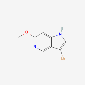 molecular formula C8H7BrN2O B1527741 3-bromo-6-methoxy-1H-pyrrolo[3,2-c]pyridine CAS No. 1190313-25-7