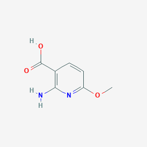 molecular formula C7H8N2O3 B1527747 2-Amino-6-methoxynicotinic acid CAS No. 1196156-84-9