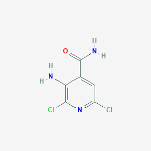 molecular formula C6H5Cl2N3O B1527748 3-Amino-2,6-dichloroisonicotinamide CAS No. 1263378-64-8