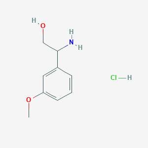 molecular formula C9H14ClNO2 B1527749 2-Amino-2-(3-methoxyphenyl)ethanol hydrochloride CAS No. 1187932-17-7
