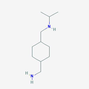 molecular formula C11H24N2 B15277497 N-((4-(Aminomethyl)cyclohexyl)methyl)propan-2-amine 