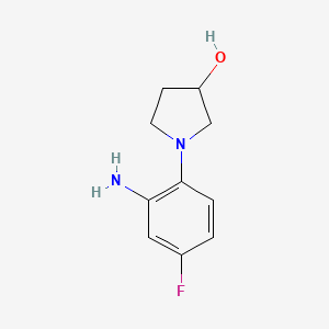 1-(2-Amino-4-fluorophenyl)pyrrolidin-3-ol