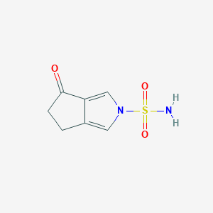 molecular formula C7H8N2O3S B15277577 4-Oxo-5,6-dihydrocyclopenta[c]pyrrole-2(4H)-sulfonamide 