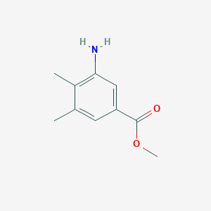 molecular formula C10H13NO2 B1527760 Methyl 3-amino-4,5-dimethylbenzoate CAS No. 91011-98-2