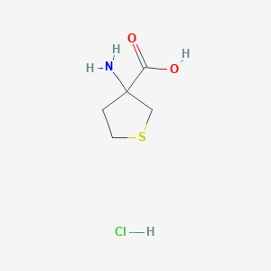 molecular formula C5H10ClNO2S B1527762 3-Amino-tetrahydro-thiophene-3-carboxylic acid hydrochloride CAS No. 53747-09-4
