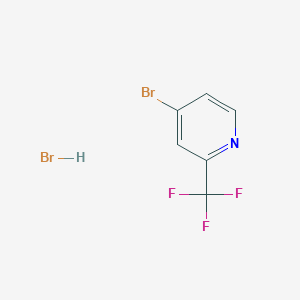molecular formula C6H4Br2F3N B1527763 4-溴-2-(三氟甲基)吡啶氢溴酸盐 CAS No. 1263378-63-7