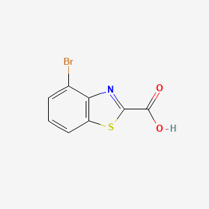 molecular formula C8H4BrNO2S B1527764 4-Bromo-2-benzothiazolecarboxylic acid CAS No. 1187928-21-7