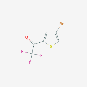 molecular formula C6H2BrF3OS B1527765 1-(4-Bromo-thiophen-2-YL)-2,2,2-trifluoro-ethanone CAS No. 1252046-14-2