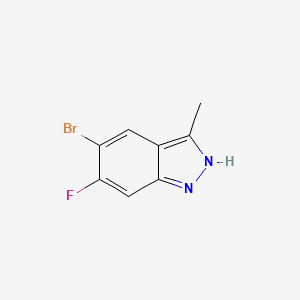 molecular formula C8H6BrFN2 B1527767 5-Bromo-6-fluoro-3-methyl-1H-indazole CAS No. 864773-66-0