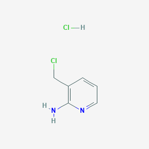 molecular formula C6H8Cl2N2 B1527770 3-(Chloromethyl)pyridin-2-amine hydrochloride CAS No. 858431-27-3