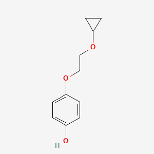 molecular formula C11H14O3 B1527771 4-(2-Cyclopropoxyethoxy)phenol CAS No. 885274-40-8