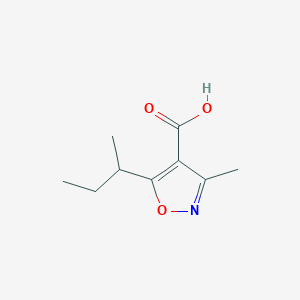 molecular formula C9H13NO3 B1527775 5-Sec-butyl-3-methyl-isoxazole-4-carboxylic acid CAS No. 1263378-15-9