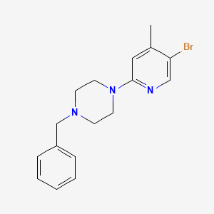 molecular formula C17H20BrN3 B1527776 1-Benzyl-4-(5-bromo-4-methylpyridin-2-yl)piperazine CAS No. 1219967-39-1