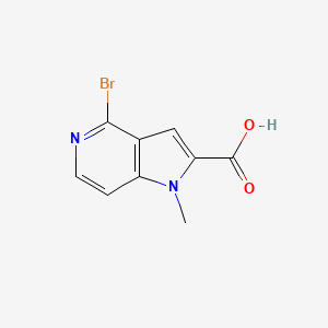 molecular formula C9H7BrN2O2 B15277777 4-Bromo-1-methyl-1H-pyrrolo[3,2-c]pyridine-2-carboxylic acid 