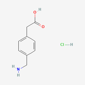 molecular formula C9H12ClNO2 B1527778 2-(4-(Aminomethyl)phenyl)acetic acid hydrochloride CAS No. 42383-05-1
