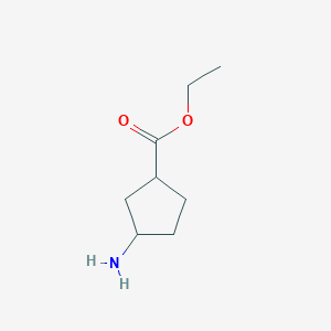 molecular formula C8H15NO2 B1527780 3-氨基-环戊烷羧酸乙酯 CAS No. 1187930-91-1