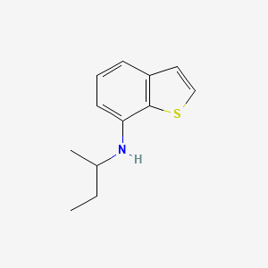 molecular formula C12H15NS B15277804 N-(Butan-2-yl)-1-benzothiophen-7-amine 