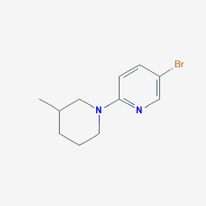 molecular formula C11H15BrN2 B1527784 5-Bromo-2-(3-methylpiperidin-1-yl)pyridine CAS No. 1220038-72-1