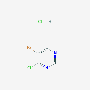 molecular formula C4H3BrCl2N2 B1527785 5-Bromo-4-chloropyrimidine hydrochloride CAS No. 1220039-87-1